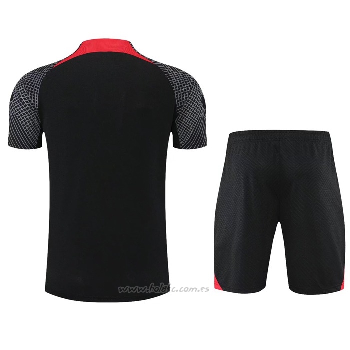 Chandal del Liverpool Manga Corta 2022-2023 Negro - Pantalon Corto